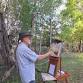 Plein Air Painting in the Vineyard