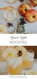 Spiced Apple Marnie Rae Recipe Easy Mocktail Recipes Mocktail Recipe Drink Recipes Nonalcoholic
