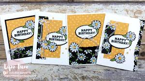 Gosh, when i look back at this video from 2011, i can see how much i've grown as a card maker. Birthday Card Making 4 Easy Card Ideas Lynn Dunn