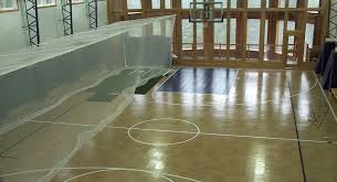 If you've installed a basketball hut at home, your friends and families have several advantages especially for improving your basketball skills. Indoor Home Gym Flooring Residential Multi Sport Game Court