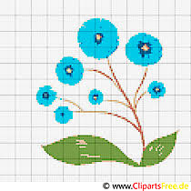 Der kreuzstich ist eine sehr alte handarbeitstechnik. 40 Blumen Kreuzstichvorlagen Cliparts Bilder Grafiken Kostenlos Gif Png Jpg