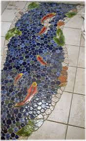 Decorative Ceramic Tile Hand Made Pond Tiles For Custom Ceramic Tile Lily Pond Floors And Pond Ceramic Floor Ti Mosaic Flooring Mosaic Floor Tile Mosaic Decor