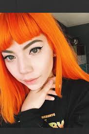 Arctic Fox Hair Color Karinathemermaid Is Flawless In This Tangerine Color She Used Arcticfoxhaircolor In Sun Hair Color Orange Fox Hair Dye Orange Hair Dye