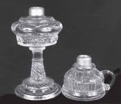 Vintage victorian porcelain floral table lamp 25.5 tall with scalloped shade. Kerosene Glass Lamps Separating New From Old