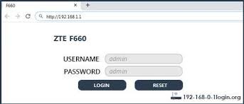 Zte f660 default password / how to change the ip address. Zte F660 Default Username Password And Default Router Ip