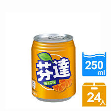 Fanta 芬達 橘子汽水 易開罐250ml x24入/箱
