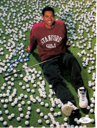 13 inches wide by 19 inches deep. Tiger Woods Autographed 1995 Stanford Golf Sports Illustrated Magazine Photo Rare College Signature Jsa Loa Autographsforsale Com