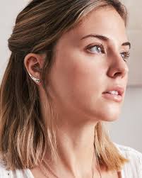 Moon Phases Ear Climber Silver Celestial Earrings Ear Crawler Earrings  Modern Jewelry Bohemian Crescent Moon Ear Cuff Gift for Her