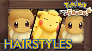 This hairstyle would have been a regular pixie cut with a buzzed under shade were it not for. Pokemon Let S Go Pikachu Eevee All Hairstyles Youtube
