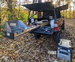 Build 2 boxes that fit between . How To Build A Homemade Diy Truck Camper Take The Truck