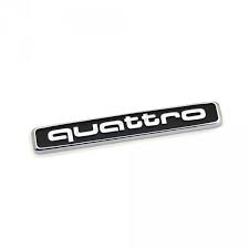 Brandneues schwarz glänzendes ringe emblem logo für audi a1 a2 a3 a4 192mm x67mm. Original Audi Quattro Schriftzug Hinten Exterieur Emblem Logo Heckklappe Schwarz Chrom Ahw Shop Vw Audi Original Ersatzteile Und Zubehor