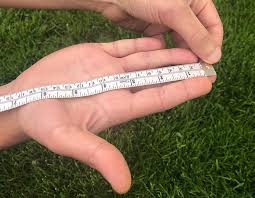 As you hold it taut, look at the tape measurer to see how many inches or millimeters it reads at the base of your hand. Football Glove Buying Guide Dick S Sporting Goods