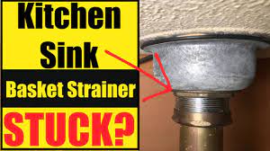 Slide the nut splitter over the end of the tailpiece and up until it is over the lock nut. Kitchen Sink Basket Strainer Stuck Youtube