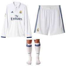 Adidas cristiano ronaldo real madrid away jersey 2016/17. Real Madrid Home Kit 2016 17 Real Madrid Long Sleeve Home Kit
