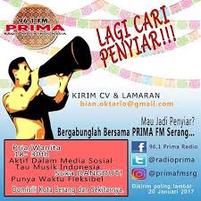 Plus 100,000 am/fm radio stations featuring music, news, and local sports talk. Lowongan Penyiar Prima Radio Serang Serangid