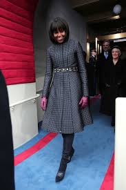 The first lady also wore shoes from j.crew and a necklace designed by cathy waterman. Michelle Obama Wears Thom Browne To Inauguration Updated