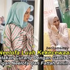 Tegas neelofa, apa yang terjadi membabitkan dirinya dan fattah tidak pernah dirancang sedemikian rupa. Dikatakan Curang Dengan Gadis Lain Hubungan Neelofa Dan Fattah Amin Retak