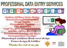Elsewhere, most english speakers treat it as a singular mass noun. Do Data Entry And Ms Office Work I Am Really Good At By Jaykarjha