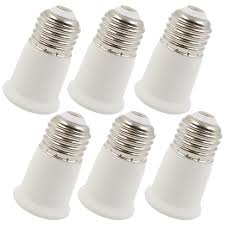 6 Pack E26 To E26 Extender Adapter E26 To E26 Edison Screw Converter Lamp Bulb Socket Lamp Holder Fits Led Cfl Light Bulbs Heat Resistant Anti Burning No Fire Hazard Walmart Com Walmart Com