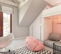 Cz 01 Pokoj Starszej Siostry Sredni Szary Rozowy Pokoj Dziecka Dla Dziewczynki Dla Ucznia Dla Malucha Dla Nastolatka Styl Nowoczes Room Home Decor Kids Room