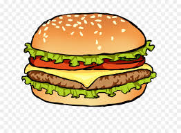 Set fast food in cartoon style. Junk Food Cartoon