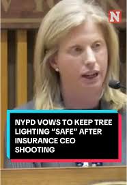 #NYPD Commissioner Jessica Tisch said police will be keeping attendants of  the city's annual #rockefellercenter Christmas tree lighting "safe"