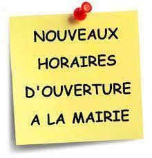 Mairie - Horaires d'ouverture du secrétariat de Mairie Le 1er et le 2 AOÛT  2024 de 8h00 à 13h00 | Facebook