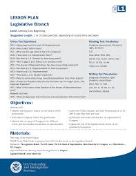 Judicial branch defined and explained with examples. Https Www Uscis Gov Sites Default Files Uscis Files Legislative Branch Lesson Plan Pdf