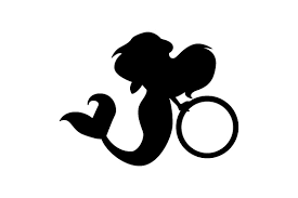 Download Mermaid Swimming With Circle Monogram Frame Svg Cut File By Creative Fabrica Crafts Creative Fabrica PSD Mockup Templates
