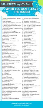 Looking For Some Great Free Fun Ideas Look No Further You Will Find A List Of 100 Thi Things To Do When Bored Things To Do At Home Productive Things To Do