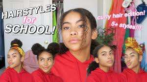 Do you have naturally curly hair? Easy Natural 3c 4a Curly Hairstyles For Back To School Youtube