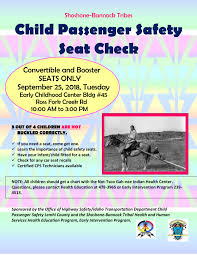 Child Passenger Safety Car Seat Check Shoshone Bannock Tribes