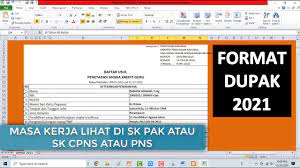 Mar 10, 2020 · format daftar usul penetapan angka kredit (dupak) guru ditulis oleh operator sekolah selasa, 10 maret 2020 bagi pegawai negeri sipil (pns) guru daftar usulan penilaian angka kredit merupakan sesuatu yang harus dipenuhi demi persyaratan kenaikan pangkat. Format Dupak Guru 2021 Dan Penjelasannya Youtube