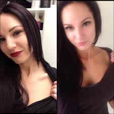 My sexy client Renee Yates before and after she's been bombshelled! If you  want to look this good book in now