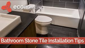 Sunken baths and tubs are fast becoming a popular choice in modern homes, with this new style becoming more popular than the free standing. Slate Tile Installation In A Bathroom Natural Stone More Challenging But Beautiful Youtube