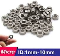 Miniature Ball Bearings Small Micro Mini 1/1.5/2/2.5/3/4/5/6/8/10mm Inner  Dia.