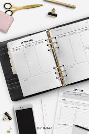 2021 Planner Printable Weekly Planner Vertical Layout Etsy Weekly Planner Printable Printable Planner Planner Inserts Printable