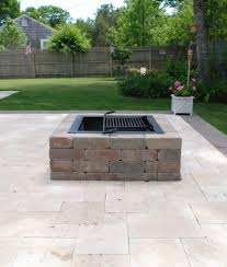Square Fire Pit Kit Modular Stone Fire Pits Cape Cod Islands Fire Pit Kit Outside Fire Pits Square Fire Pit