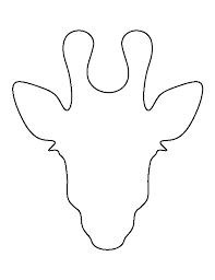It's important that all the kids get the back and front straight at the beginning! Printable Giraffe Head Template