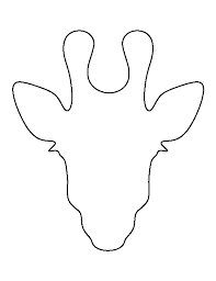 Giraffes are the tallest living land animals on earth! Printable Giraffe Head Template