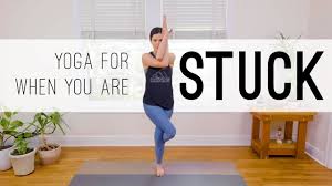 Yoga For When You Are Stuck Is A 15 Minute At Home Yoga Session Designed To Move Stagnant Energy In This Practic Yoga With Adriene Relaxing Yoga Advanced Yoga