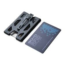 * genuine leather * rfid protective * 3 credit card slots _7 h x 10 w x 0.5 d cm_. Govo T4 Kit Polycarbonate Card Holder Rfid Card Id Warehouse