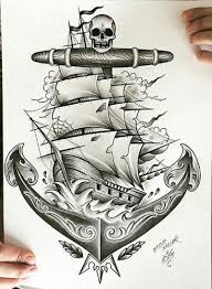 This type of tattoo usually has the initials u.s.n (us navy), or the word navy itself. Pin By Swan Hope On Tattoo Art Ship Tattoo Nautical Tattoo Sleeve Tattoos