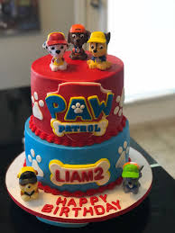 Paw Patrol Birthday Cake For 5 Year Old Boy Paw Patrol 2 Tier Birthday Cake By Totally Baked By Nelda Paw Patrol Birthday Cake Paw Patrol Birthday Cake Boys Tiered Cakes Birthday