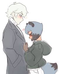 Shirou ogami (大神 士郎 ōgami shirō) is a main character in the bna: 81511 Safe Artist Pudge Ruffian Michiru Kagemori Bna Shirou Ogami Bna Canine Human Mammal Raccoon Dog Anthro Bna Brand New Animal 2020 Clothes Digital Art Duo Ears Eyelashes Fur Gloves Arm Marking