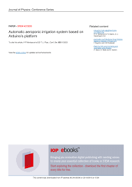 All structural elements must have fire resistance duration according to ubbl 1884 3. Pdf Automatic Aeroponic Irrigation System Based On Arduino S Platform