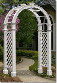 New England Arbors Nantucket Legacy Arbor Garden Gates And Fencing Garden Arbor Garden Arches