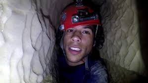 Tight squeeze at Deep Cave