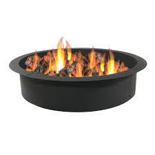 You'll also get the added bonus of having a place to sit decor, showcase your books, hold a tv, and even hang your stockings for the holidays. Sunnydaze Fire Pit Ring Heavy Duty 2mm Think Steel Rim Diy Above Or In Ground Liner