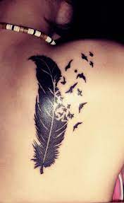 Plume En Oiseaux Galerie De Photo Et Modele De Tatouage Tatouage Noir Tatouage Tatouage Plume